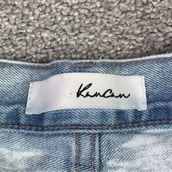 KanCan Dixon Jeans Women's 7/27 Acid Blue Boyfriend High Rise Ripped Light Wash - Picture 8 of 14